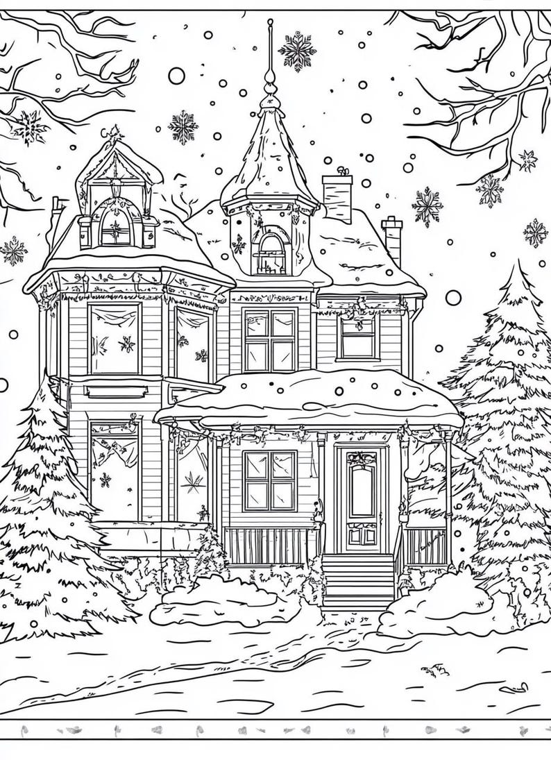 Best Seller 100 Victorian Christmas Coloring Pages Adult and Kid ...