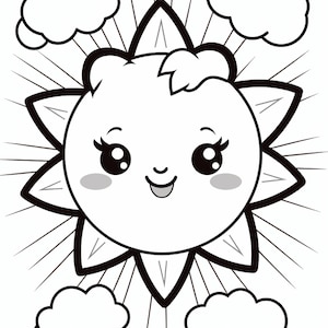 Best Seller 200 Cute Kawaii Summer Coloring Pages for Kids & Adults ...