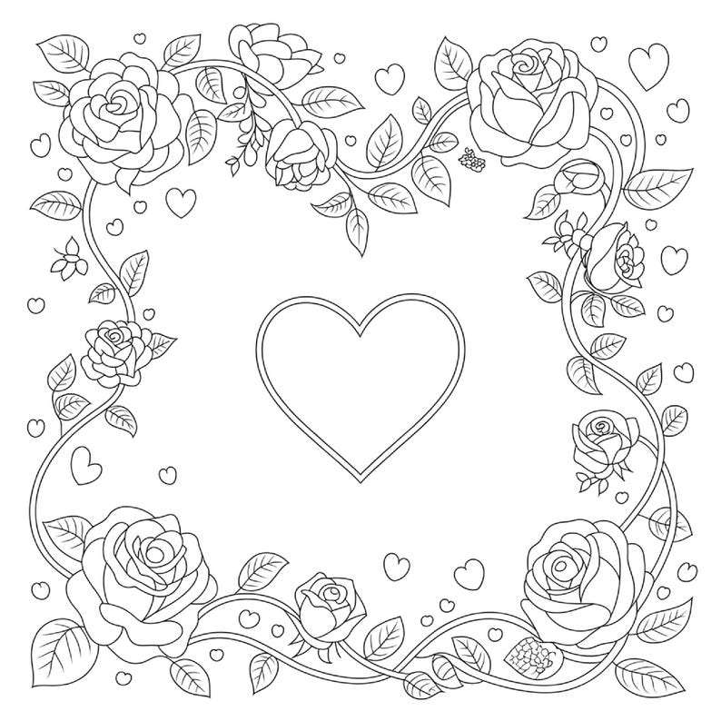 Valentines Day Coloring Pages for Kids and Adults: 110 Designs (PDF ...