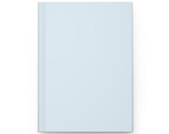 Plain Blue Journal Hardcover Notebook, 5.75"x8" 150 Lined Pages, Best Selling Item Most Popular Trending