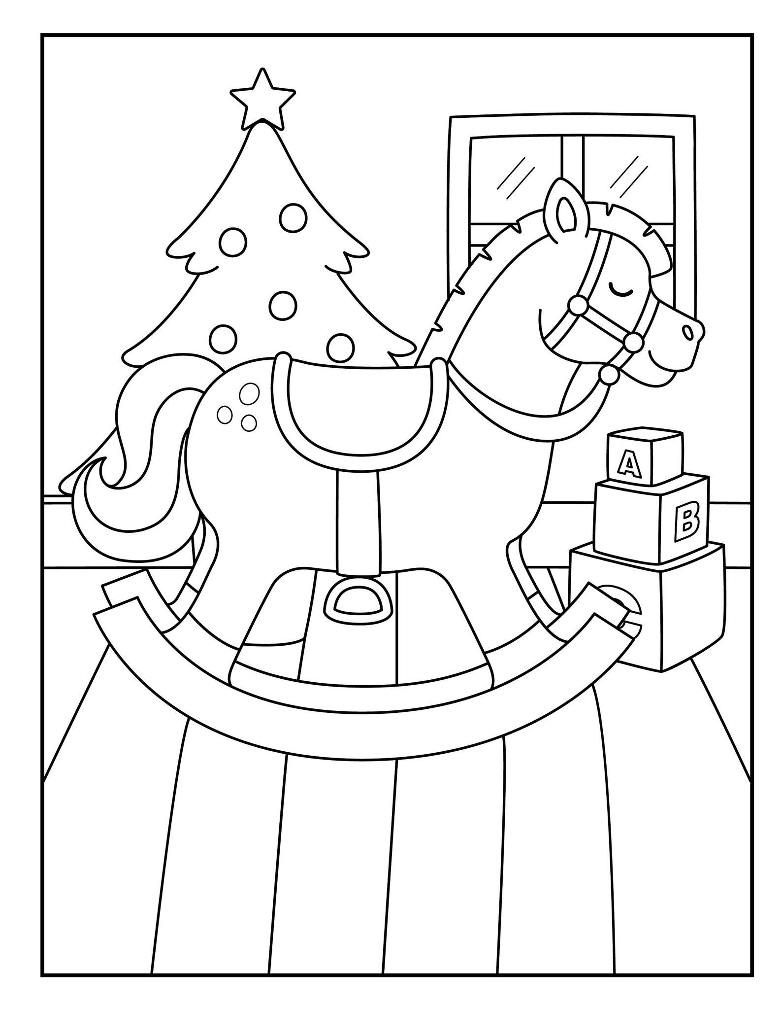 100 Christmas Activity Coloring Book Pages for Kids and Adults Coloring ...