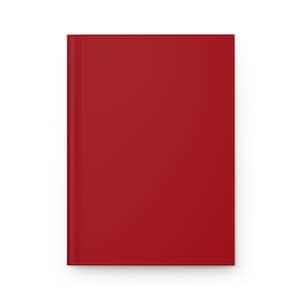 Libreta de tapa dura con diseño de diario rojo liso, 5,75&quot; x 8&quot;, 150 páginas rayadas, artículo más vendido, artículo de tendencia más popular, libretas lisas estilo boho chic