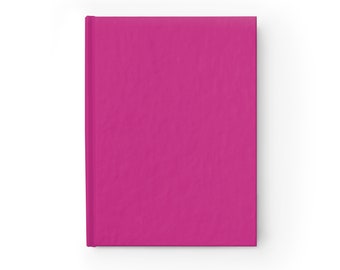 Plain Pink Notebook Journal - 5x7 Inches Hardcover 128 Ruled Line Pages Best Selling Item Best Sellers Trending on Etsy