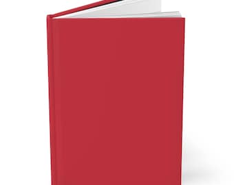 Red Plain Journal Hardcover Notebook 5.75"x8" 150 Lined Pages Best Selling Item Most Popular Item Trending Plain Notebook