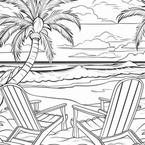 220 Beach Sunset Coloring Pages - Adults and Kids Coloring Pages ...