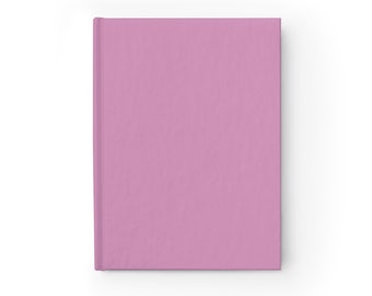 Plain Pink Notebook Journal - 5x7 Inches Hardcover 128 Ruled Line Pages Best Selling Item Best Sellers Trending on Etsy