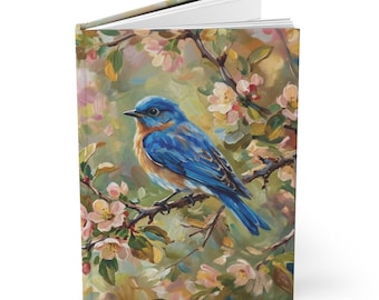 Vintage Bird Journal Hardcover Notebook 5.75"x8" 150 Lined Pages Best Selling Item Most Popular Item Trending