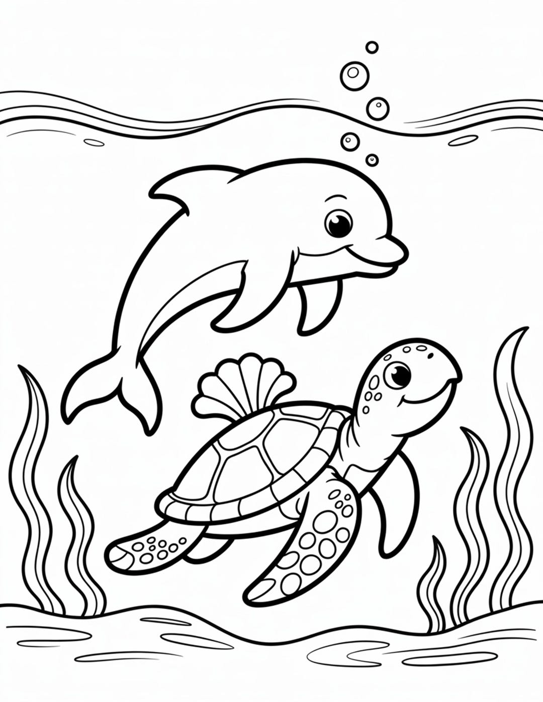 Best Selling 100 Cute Ocean Animals Coloring Pages Adult and Kid ...