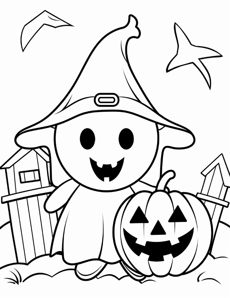 300 Cute Halloween Coloring Book for Kids Coloring Pages Printable