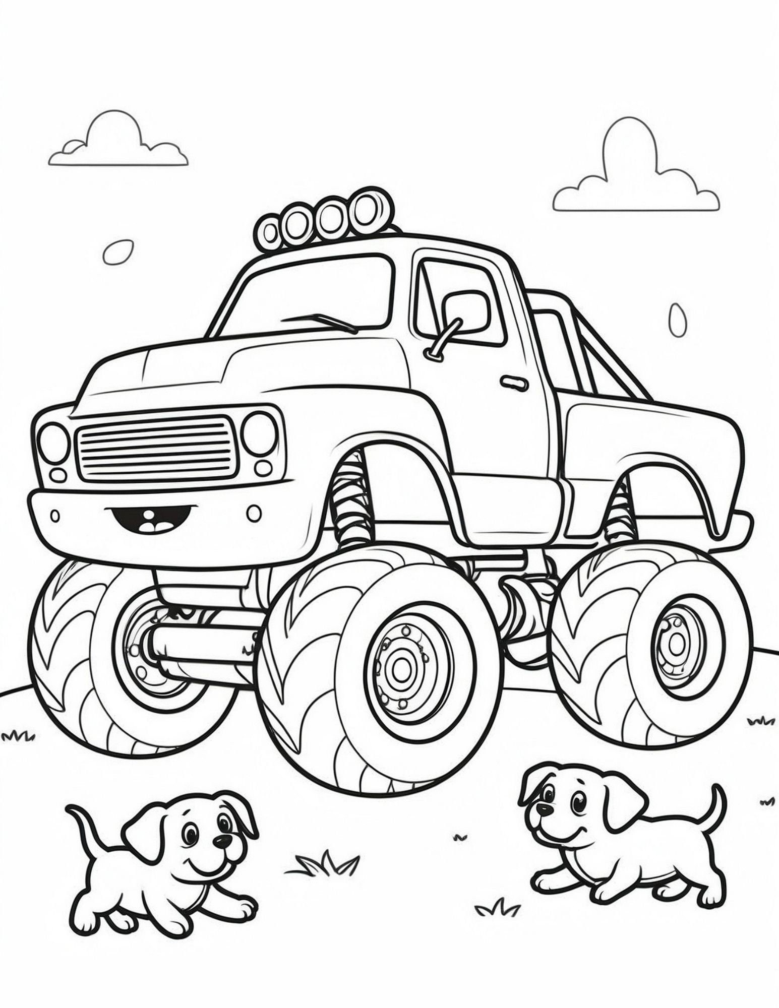 Best Selling Item 100 Monster Truck Coloring Pages Kids and Adults ...