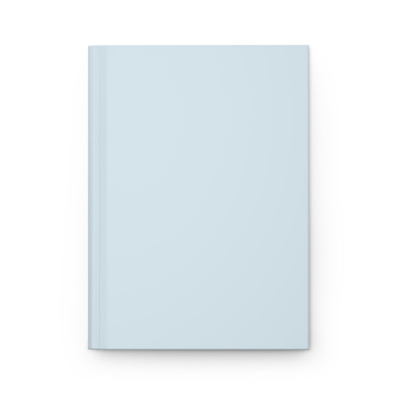 Glacier Blue Plain Journal Hardcover Notebook 5.75"x8" 150 Lined Pages ...