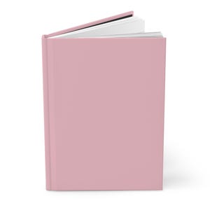 Cuaderno liso Millennial Pink de tapa dura, 14,5 x 20 cm, 150 páginas rayadas. Artículo más vendido. Artículo más popular. Tendencia. Cuaderno liso.