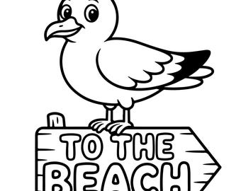 50 Coastal Living Coloring Pages Beach House Ocean Scenes Seashells Nautical Summer Coloring Book Adults Kids Printable PDF 8.5 x 8.5 inches