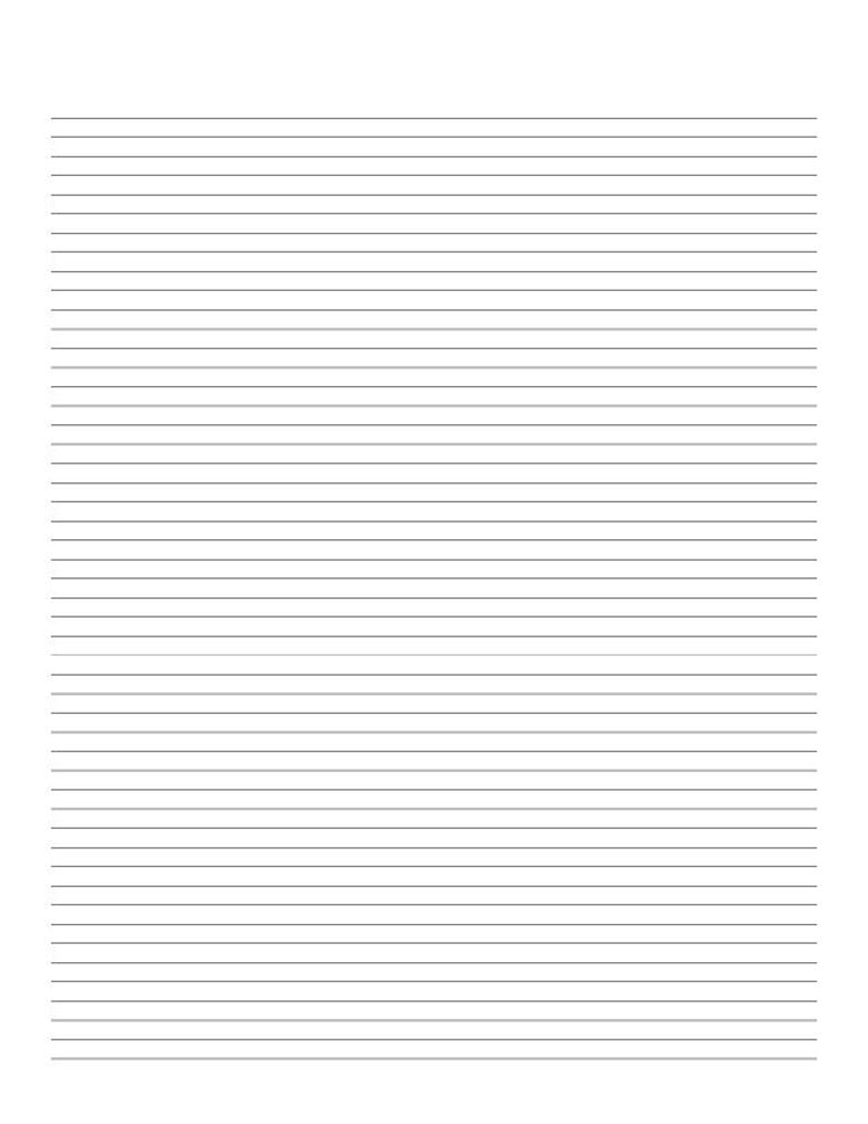 Letter Format Ruled Paper Best Seller 100 PRINTABLE Stationery Ruled Paper Bundle Lined 8 1/2 X ...