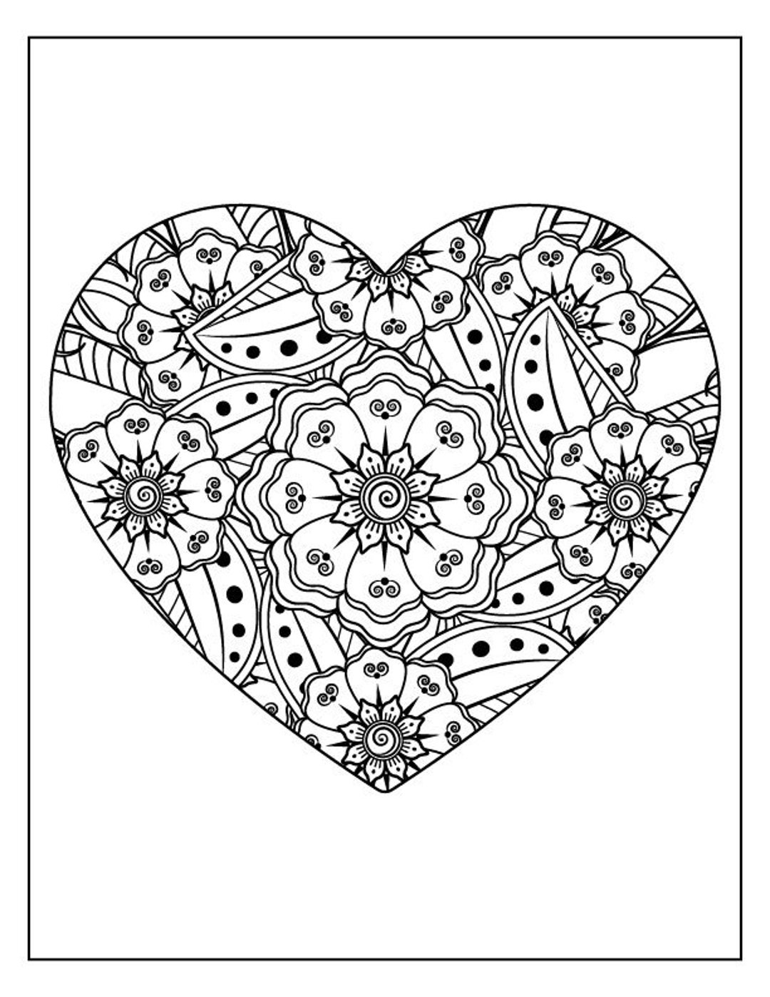 Best Seller 17 Valentine’s Day Heart Coloring Pages Coloring Pages ...