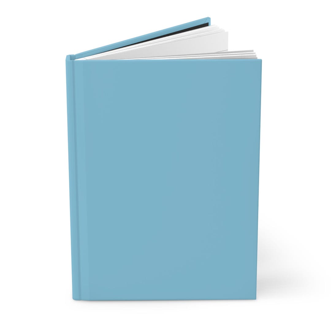 Sky Blue Plain Journal Hardcover Notebook 5.75