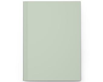 Quaderno con copertina rigida, verde chiaro pastello, verde bambino, 5,75"x8", 150 pagine a righe, articolo più venduto, tendenza più popolare
