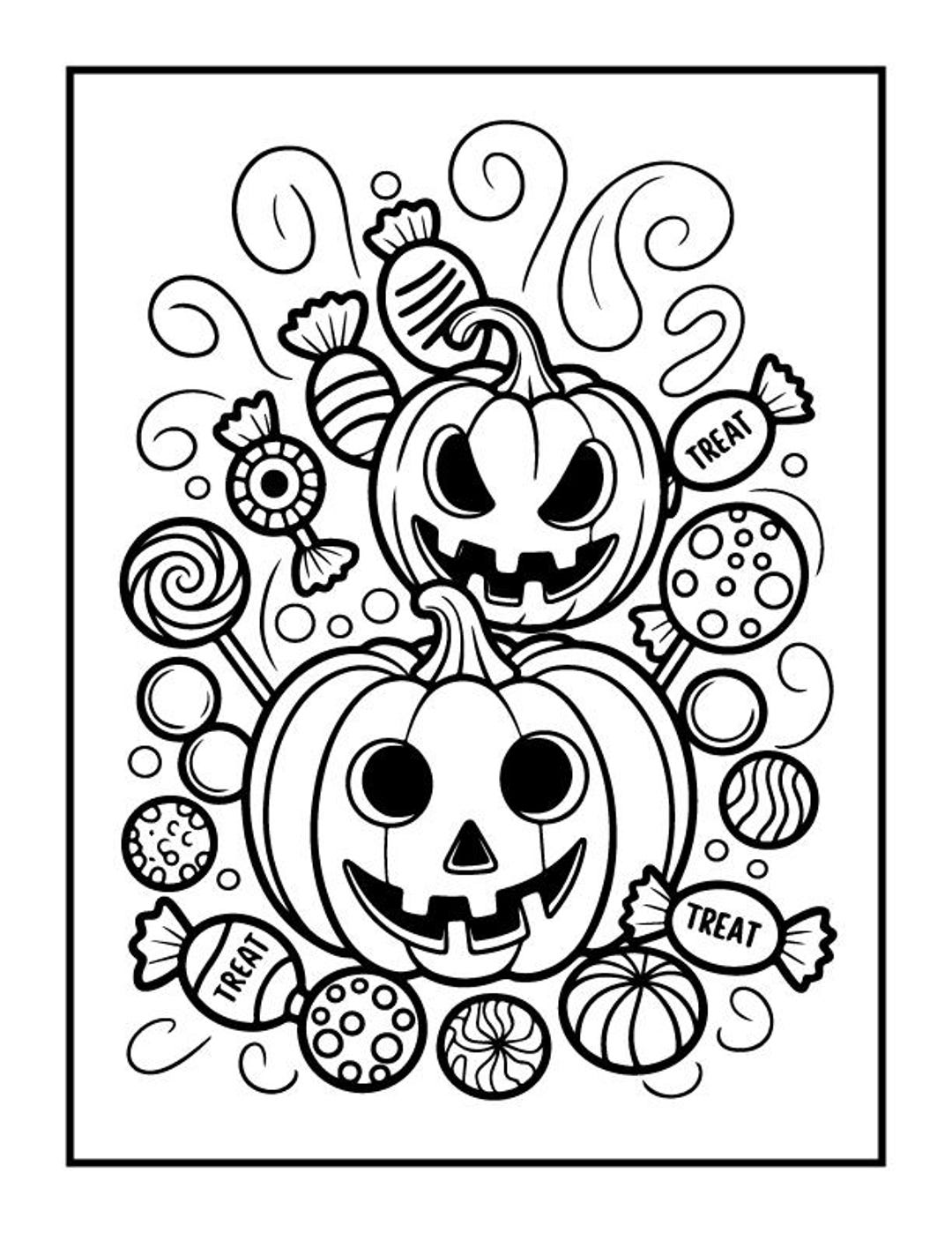 100 Halloween Coloring Pages for Kids and Adults Coloring Pages ...