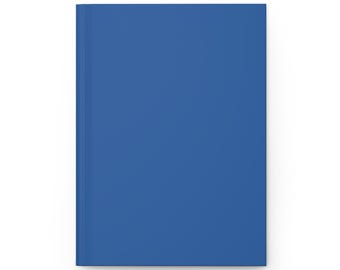 Plain Blue Journal Hardcover Notebook, 5.75"x8" 150 Lined Pages, Best Selling Item Most Popular Trending