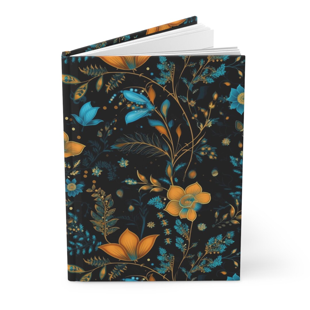 Vintage Notebook Shabby Floral Flower Journal Hardcover Notebook 5.75 ...