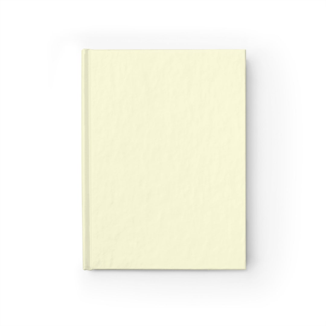 Plain Yellow Notebook Journal - 5x7 Inches Hardcover 128 Ruled Line ...