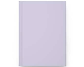 May include: A plain, lavender-colored, hardcover book.