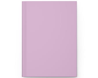 Ljuslila pastelllila babylila anteckningsblock med hårt omslag, 13,5 x 20 cm, 150 linjerade sidor, bästsäljande vara Mest populär Trendig