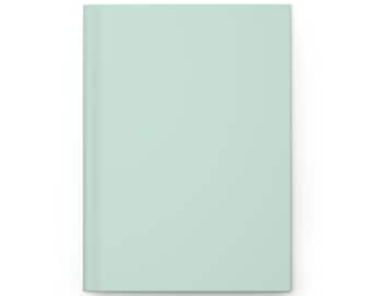 Quaderno con copertina rigida, verde chiaro pastello, verde bambino, 5,75"x8", 150 pagine a righe, articolo più venduto, tendenza più popolare