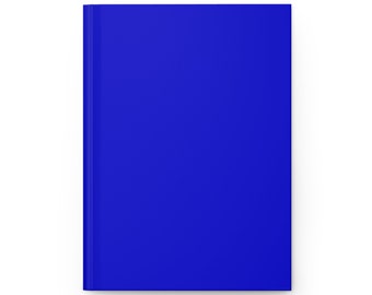 Plain Royal Blue Journal Hardcover Notebook, 5.75"x8" 150 Lined Pages Best Selling Item Most Popular Trending Item Boho Chic Plain Notebooks