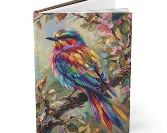 Vintage Bird Journal Hardcover Notebook 5.75"x8" 150 Lined Pages Best Selling Item Most Popular Item Trending