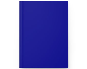 Plain Blue Journal Hardcover Notebook, 5.75"x8" 150 Lined Pages, Best Selling Item Most Popular Trending Item Boho Chic Plain Notebooks