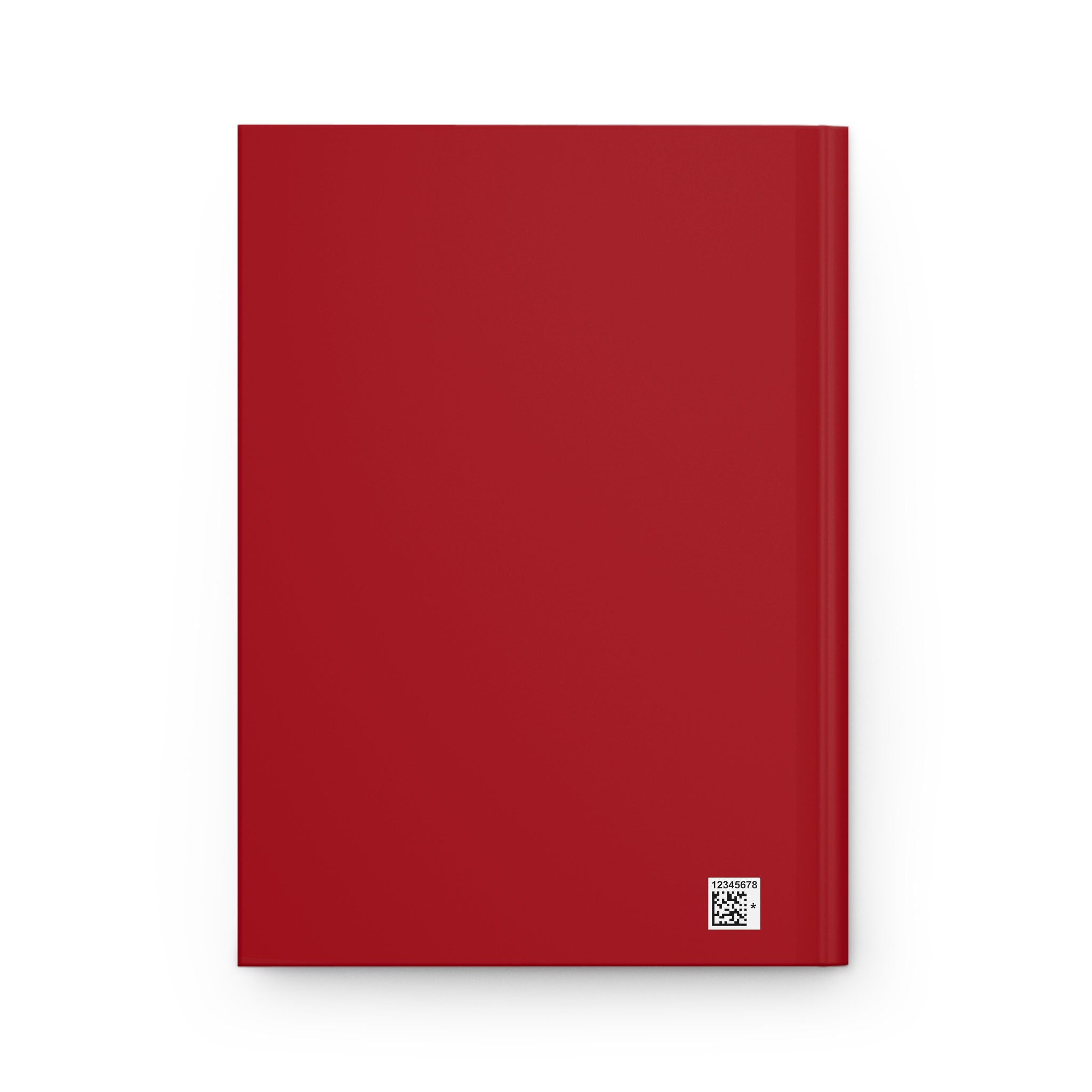 Plain Red Journal Hardcover Notebook, 5.75