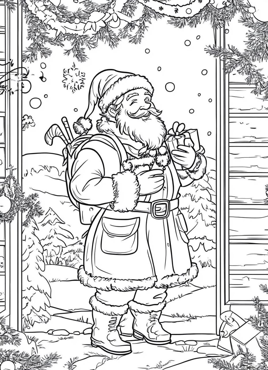 100 Merry Christmas Coloring Pages Adults and Kids Coloring Pages ...