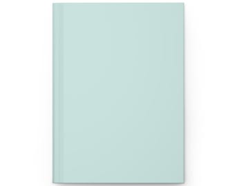 Quaderno con copertina rigida, verde chiaro pastello, verde bambino, 5,75"x8", 150 pagine a righe, articolo più venduto, tendenza più popolare