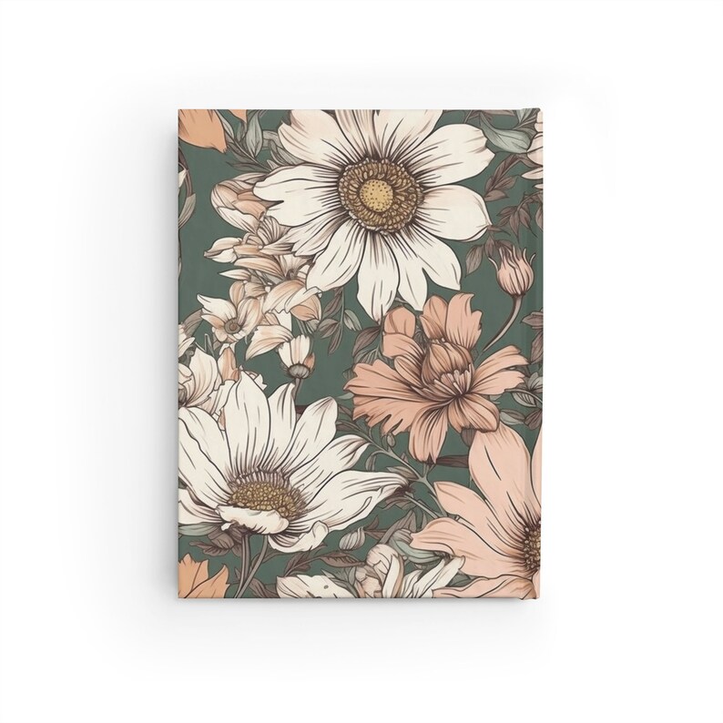 Vintage Notebook Vintage Floral Notebook Journal - 5x7 Inches Hardcover ...