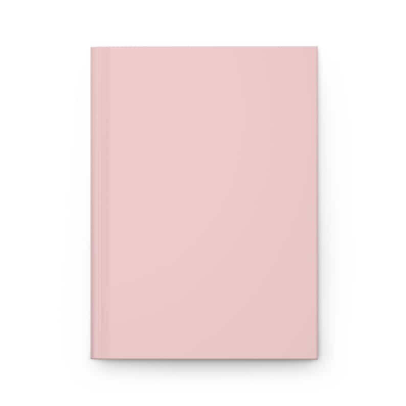 Shell Pink Plain Journal Hardcover Notebook 5.75"x8" 150 Lined Pages ...