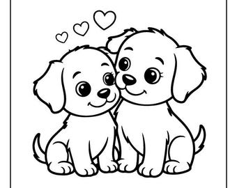 Best Selling 85 Cute Valentines Day Coloring Pages Adult Kid Printable Digital Instant Download PDF Popular Square 8.5 x 8.5 inches
