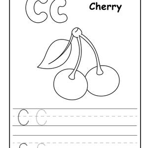 Alphabet Letter Coloring Pages 26 Pages for Kids and Adults Printable ...
