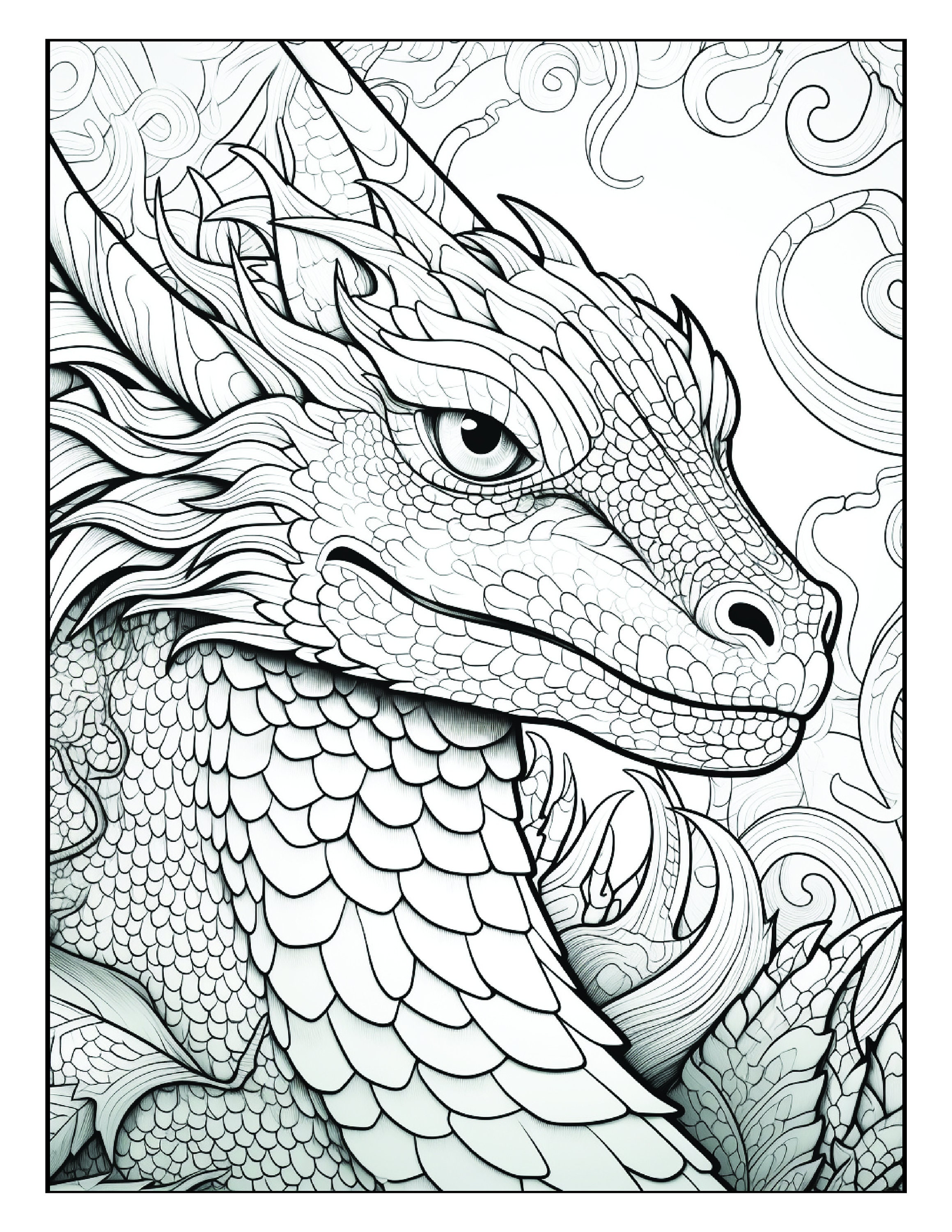 Bestseller 200 kleurplaten draken Kleurplaten volwassenen en kinderen  Afdrukbare digitale pdf-bestand direct downloaden Bestverkochte item  Populairst - Etsy België, image size:2319x3000