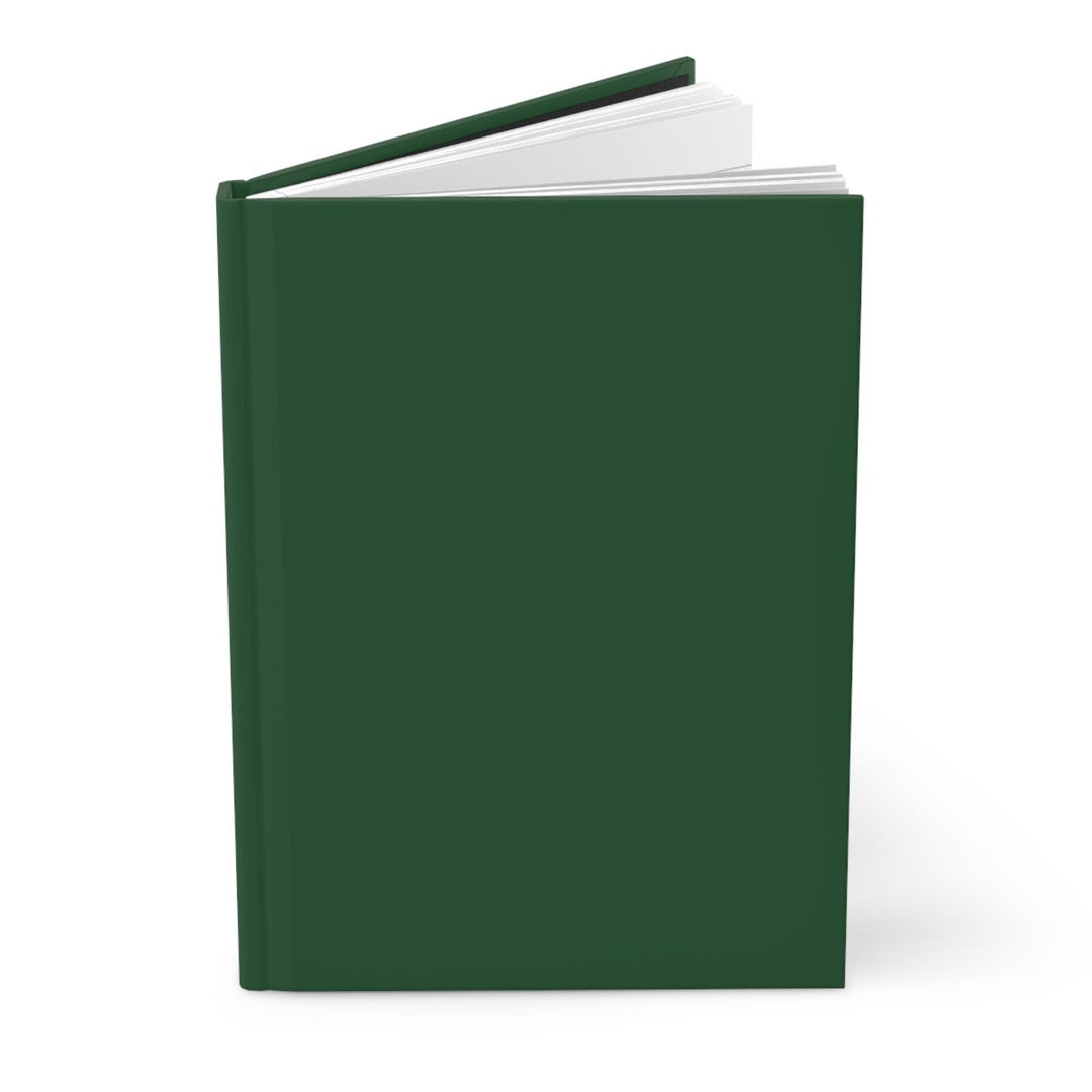 Dark Green Plain Journal Hardcover Notebook 5.75