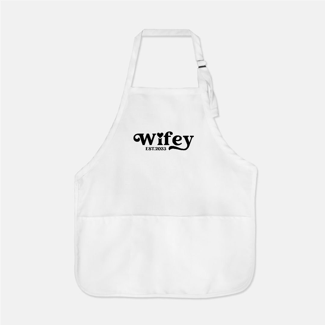 Best Selling Item Wifey Established 2023 Apron 22w X 24h Best Selling