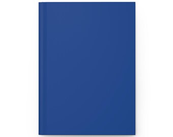 Plain Blue Journal Hardcover Notebook, 5.75"x8" 150 Lined Pages, Best Selling Item Most Popular Trending