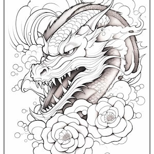 200 Japanese Tattoo Coloring Pages for Adults Coloring Pages Printable ...