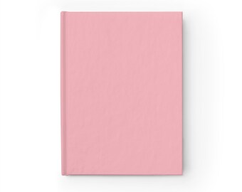 Plain Pink Notebook Journal - 5x7 Inches Hardcover 128 Ruled Line Pages Best Selling Item Best Sellers Trending on Etsy