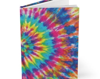 Tie Dye Journal Hardcover Notebook 5.75"x8" 150 Lined Pages Best Selling Item Most Popular Item Trending Plain Notebook