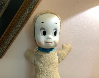 RedStoreVintage Present Vintage 16 Inch Talking Casper the Friendly Ghost Doll 1962 Mattel
