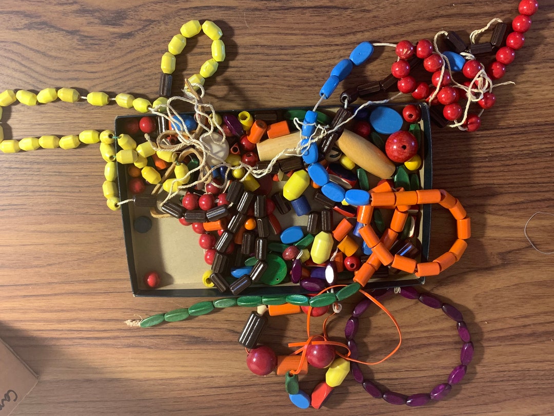 Redstorevintage Presents Vintage Wooden Campfire Girl Beads Etsy