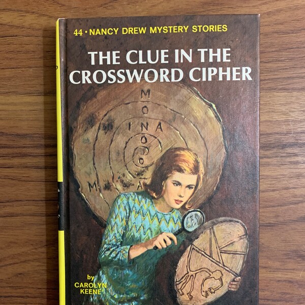 RedStoreVintage Present Vintage 1967 Nancy Drew 44 The Clue in the Crossword Cipher by Carolyn Keene -pristine