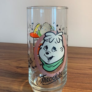 RedStoreVintage Presents Vintage The Chipmunks Theodore 1985 Collectable Drinking Glass