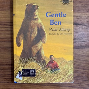RedStoreVintage Presents Vintage Hardcover Book Gentle Ben by Walt Morley 1965 first edition third printing